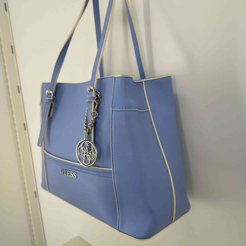 ゲス GUESS スクエアハンドバッグ ロゴチャーム レディース ONE SIZE