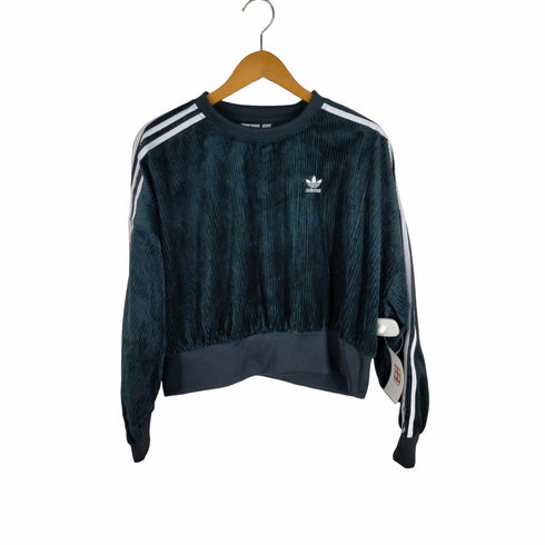 アディダス adidas ADICOLOR CLASSIC SCORED VELOR OVERSIZED SWEATSHIRT メンズ JPN:L
