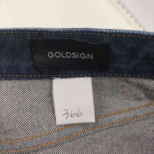 ゴールドサイン gold sign USA製 金ボタン ボタンフライ デニム スカート レディース 27