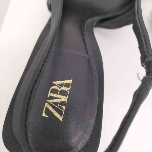 ザラ ZARA サテンリボンミュール レディース EUR:37