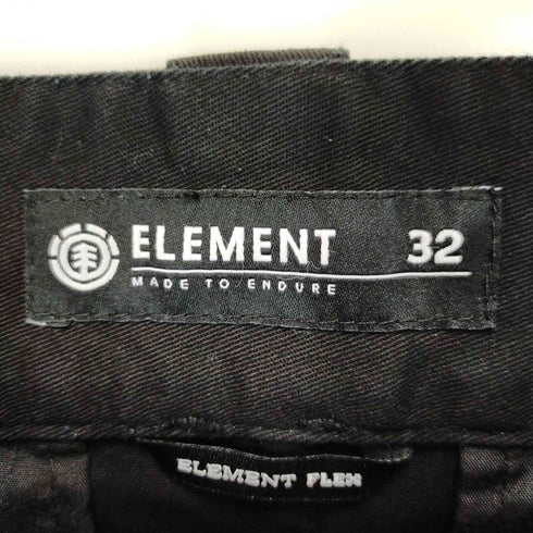 エレメント ELEMENT ロゴ刺繍 ストレートパンツ メンズ