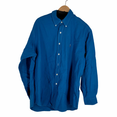 ラルフローレン RALPH LAUREN 90S YARMOUTH ポニー刺しゅうストライプ柄ボタンダウンシャツ メンズ 17-35