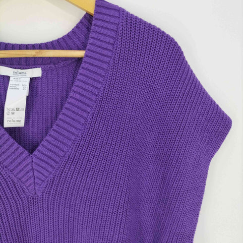 ジャーナルスタンダードレリューム JOURNAL STANDARD relume カシミヤ混 Vネックベスト レディース FREE