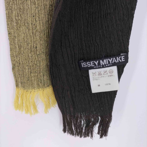 イッセイミヤケ ISSEY MIYAKE WHITE LABEL 12AW コットン ストール レディース