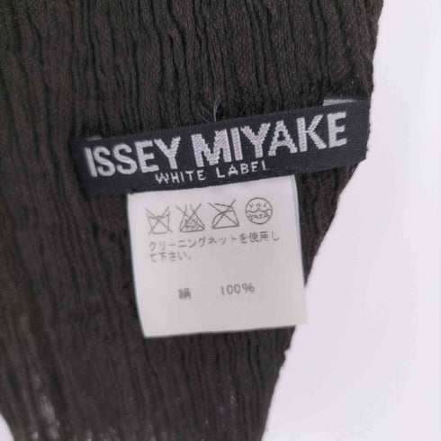 イッセイミヤケ ISSEY MIYAKE WHITE LABEL 12AW コットン ストール レディース