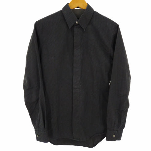 ディオール Dior オブリーク ジャガード フライフロント ドレスシャツ Oblique Cotton Jacquard Shirt メンズ 37