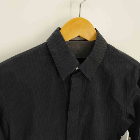 ディオール Dior オブリーク ジャガード フライフロント ドレスシャツ Oblique Cotton Jacquard Shirt メンズ 37