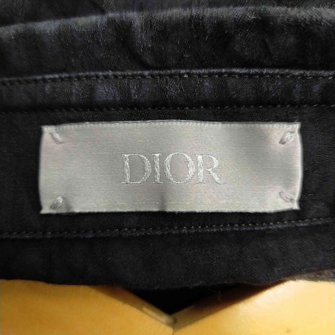 ディオール Dior オブリーク ジャガード フライフロント ドレスシャツ Oblique Cotton Jacquard Shirt メンズ 37