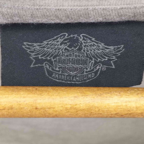 ハーレーダビッドソン HARLEY-DAVIDSON フロッキープリント クルーネックS/Sカットソー メンズ 3XL