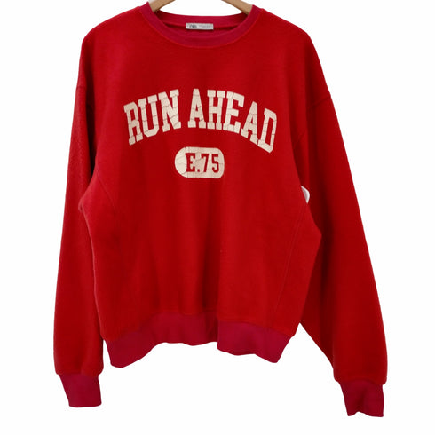 ザラ ZARA RUN AHEAD フリース スウェット メンズ import:M