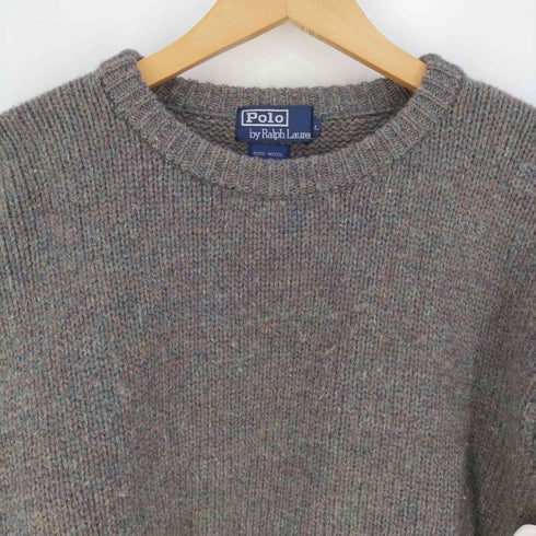 ポロバイラルフローレン Polo by RALPH LAUREN マルチカラー ウール クルーネックニット メンズ import:L