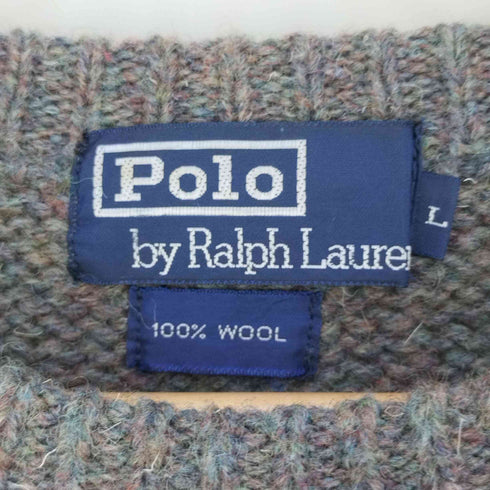 ポロバイラルフローレン Polo by RALPH LAUREN マルチカラー ウール クルーネックニット メンズ import:L