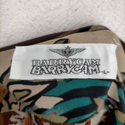 BARRYCAM 総柄リブ切替長袖シャツ メンズ JPN:L