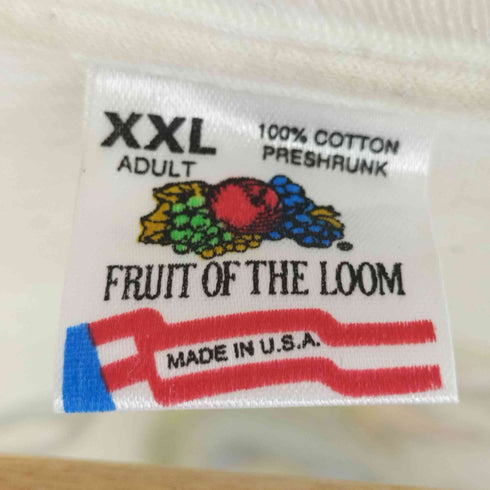フルーツオブザルーム FRUIT OF THE LOOM 90S MADE IN USA 両面プリント クルーネックS/Sカットソー メンズ JPN:XXL
