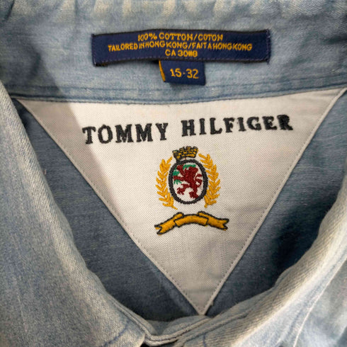 トミーヒルフィガー TOMMY HILFIGER 香港製 ボタンダウン シャンブレーシャツ メンズ import:M