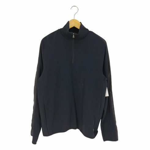 ボスヒューゴボス BOSS HUGO BOSS REGULAR FIT ナイロン切替 ハーフジップコットンニット メンズ import:L