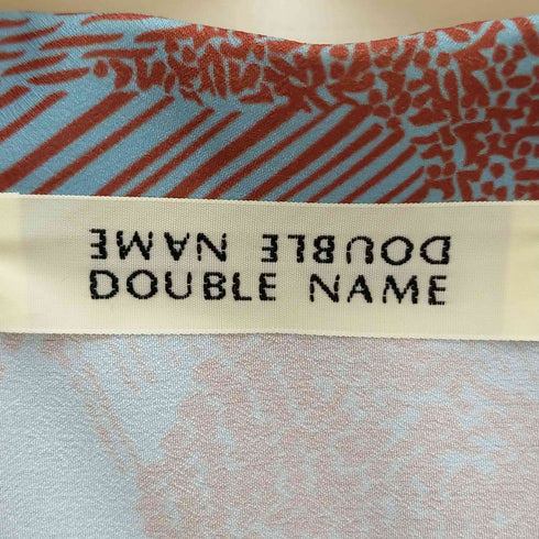 ダブルネーム DOUBLE NAME 総柄オープンカラーシャツ レディース F