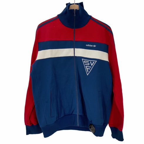 アディダス adidas 90-00s 国旗タグ フロッキーバックプリント トラックジャケット メンズ import:XL