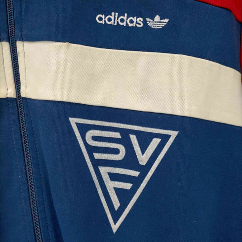 アディダス adidas 90-00s 国旗タグ フロッキーバックプリント トラックジャケット メンズ import:XL
