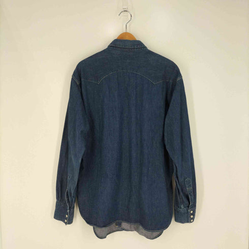 リーバイス Levis USA製 DENIM WESTERN WEAR ショートホーン デニムウエスタンシャツ メンズ import:XL