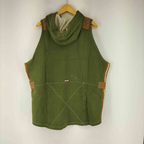 デザインフーデットスウェットベスト メンズ 2XL