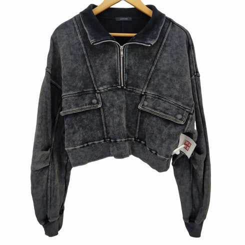 ジーナシス JEANASIS ブリーチハーフZIPショートプルオーバー レディース FREE