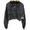 ジーナシス JEANASIS ブリーチハーフZIPショートプルオーバー レディース FREE