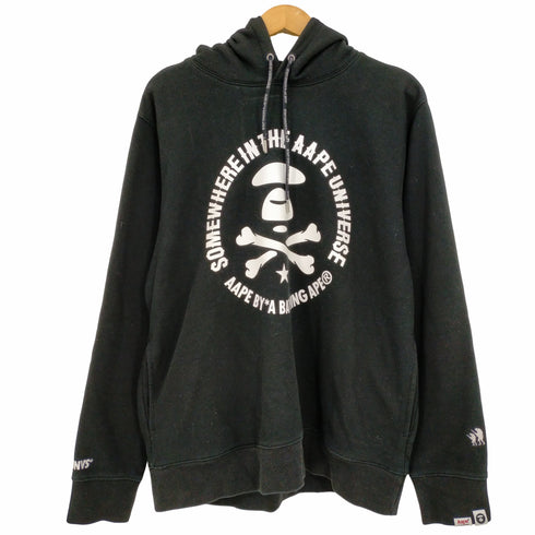 アベイシングエイプ A BATHING APE サークルプリント プルオーバーフーディ パーカー メンズ JPN:XL