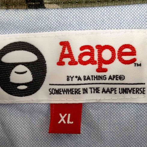 アベイシングエイプ A BATHING APE ボタンダウン オックスフォード半袖シャツ メンズ JPN:XL