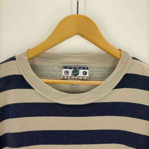 casual basics 00S エジプト製 ボーダークルーネック メンズ JPN:XL