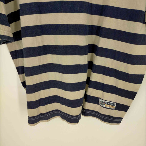 casual basics 00S エジプト製 ボーダークルーネック メンズ JPN:XL