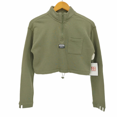 アディダスオリジナルス adidas Originals Cropped Sweat Legacy Green クロップド スウェット レディース JPN:M