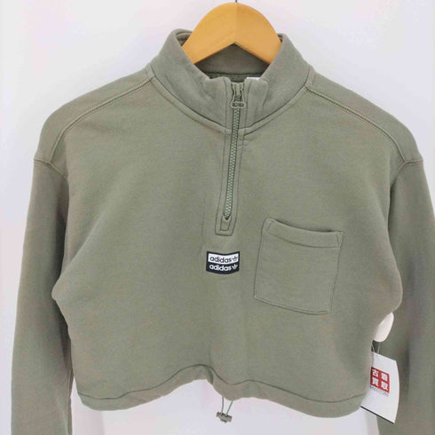 アディダスオリジナルス adidas Originals Cropped Sweat Legacy Green クロップド スウェット レディース JPN:M