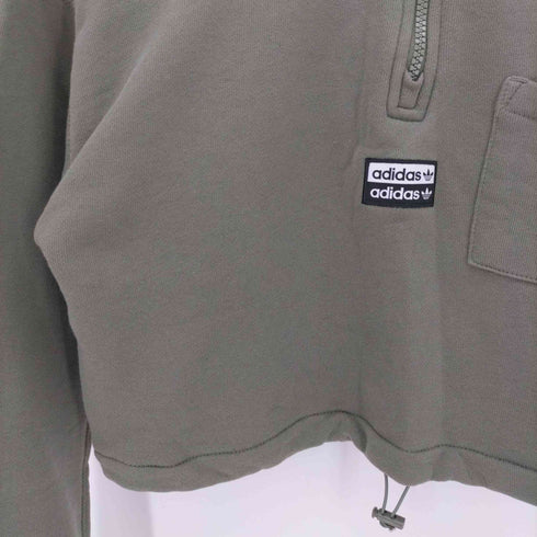 アディダスオリジナルス adidas Originals Cropped Sweat Legacy Green クロップド スウェット レディース JPN:M
