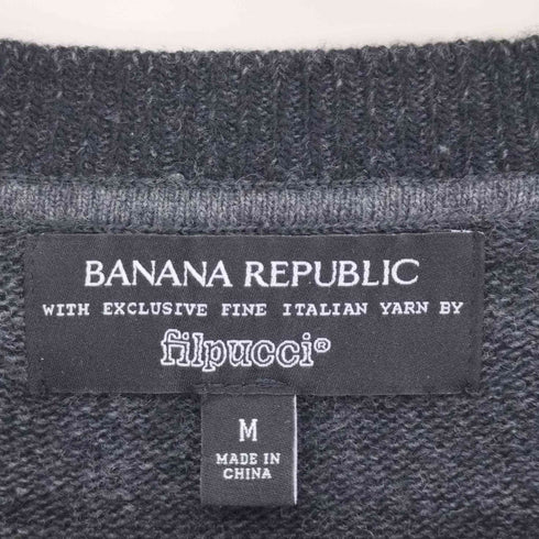 バナナリパブリック BANANA REPUBLIC Filpucci ナイロン ウール クルーネック ニット メンズ import:M
