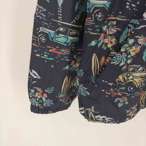 ギャップ Gap SH COACHES JAC TROPICAL 裏地メッシュ 総柄 コーチジャケット メンズ import:M