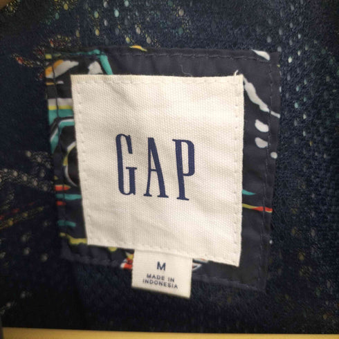 ギャップ Gap SH COACHES JAC TROPICAL 裏地メッシュ 総柄 コーチジャケット メンズ import:M