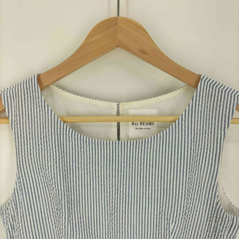 レイビームス Ray BEAMS 16SS ストライプ シアサッカー ワンピース レディース JPN:0