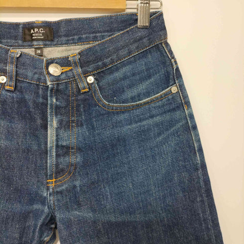 アーペーセー A.P.C. 廃盤 RESCUERESCUE ストレートデニムパンツ ハチの巣 レディース UK:28-29