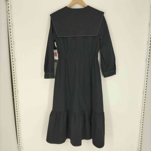 ザラ ZARA 襟デザインギャザーワンピース レディース import:S