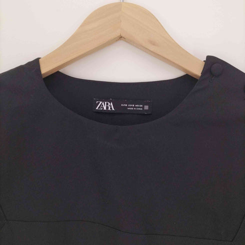 ザラ ZARA 襟デザインギャザーワンピース レディース import:S