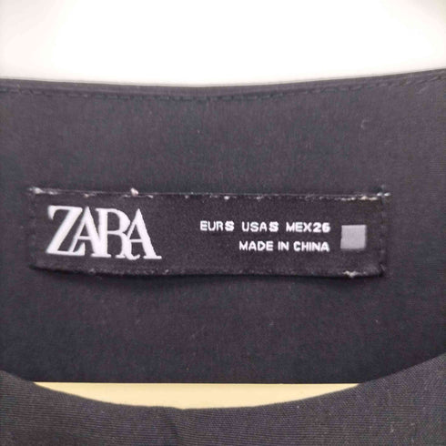 ザラ ZARA 襟デザインギャザーワンピース レディース import:S