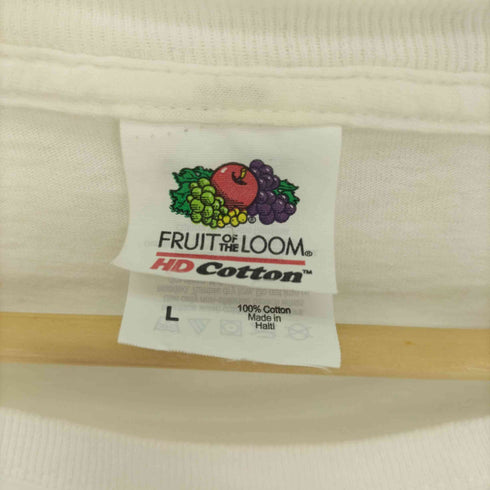 00S FRUIT OF THE LOOM ボディ バンド プリント S/S Tシャツ メンズ import:L
