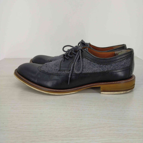 キャサリンハムネットロンドン KATHARINE HAMNETT LONDON ヘリンボーン レザーコンビウィングチップシューズ メンズ 25 1/2