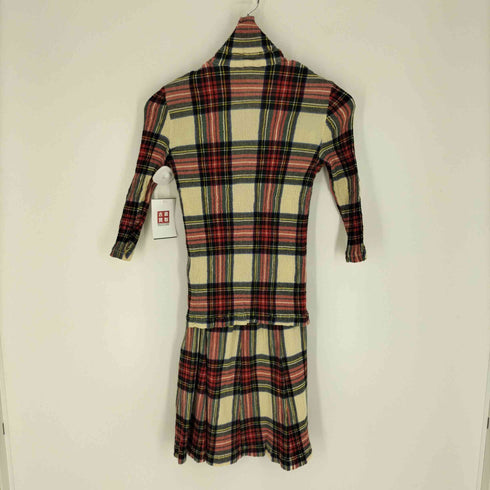 ツモリチサト TSUMORI CHISATO creperie チェック プリーツ ブラウス スカート セットアップ レディース 2