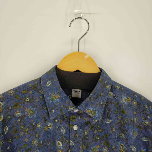 タケオキクチ TAKEO KIKUCHI 花総柄シャツ L/S メンズ JPN:4