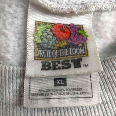 フルーツオブザルーム FRUIT OF THE LOOM 2枚タグ CHICAGO レーシングプリント スウェット メンズ import:XL