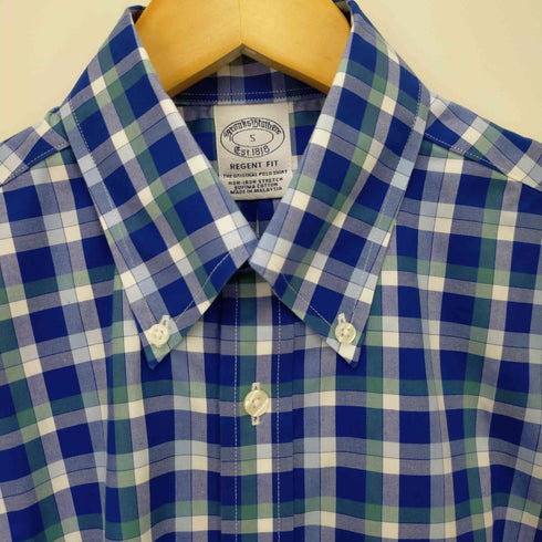 ブルックスブラザーズ BROOKS BROTHERS REGENT FIT ショートスリーブ ボタンダウンシャツ メンズ import:S