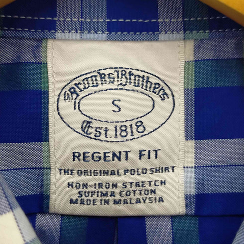 ブルックスブラザーズ BROOKS BROTHERS REGENT FIT ショートスリーブ ボタンダウンシャツ メンズ import:S