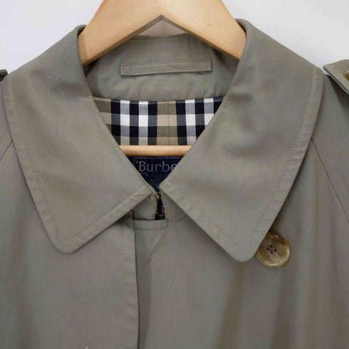 バーバリーズ BURBERRYS 90S 裏地ノヴァチェック コットン100% トレンチコート made in England 2枚袖 メンズ 52
